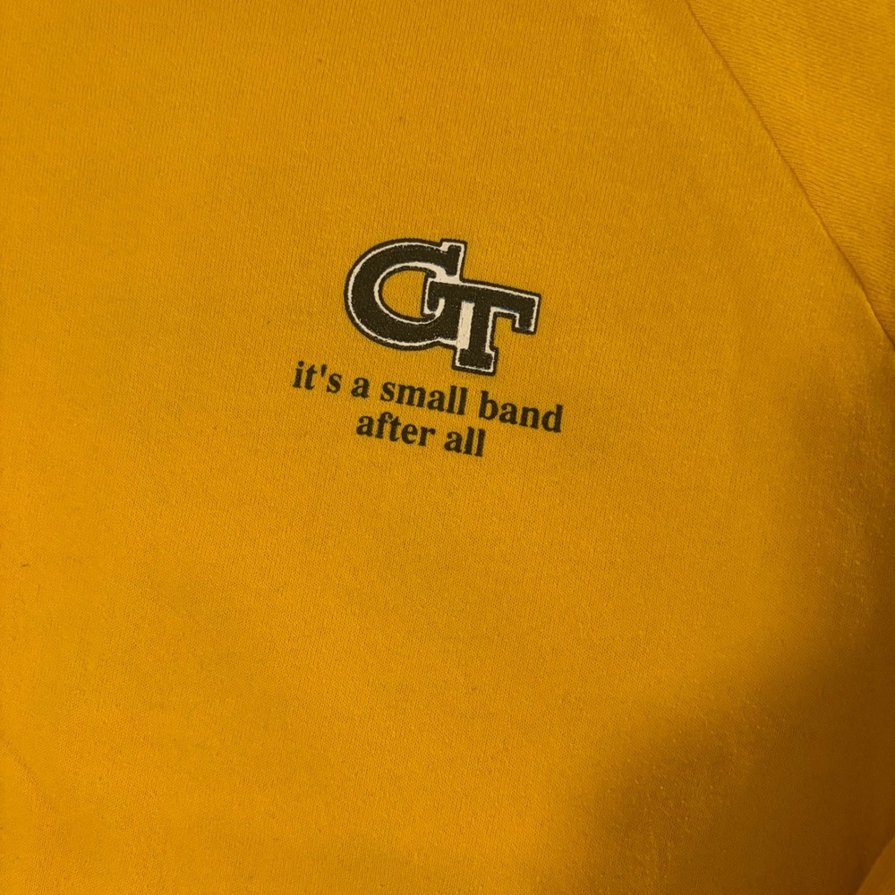 Vintage 90s Georgia Tech University 1991 Citrus Bowl Band Crewneck Sweatshirt Lg - Picture 3 of 8